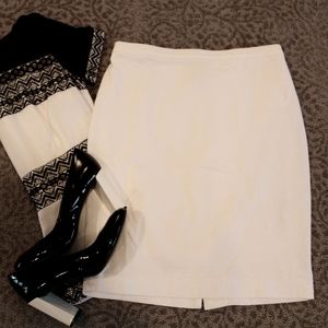 White House Black Market White Skirt